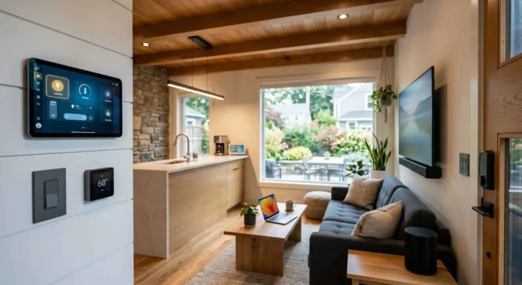 Modern smart home technology installed in a Westborough ADU