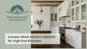 Custom white kitchen cabinets for High-End Kitchens