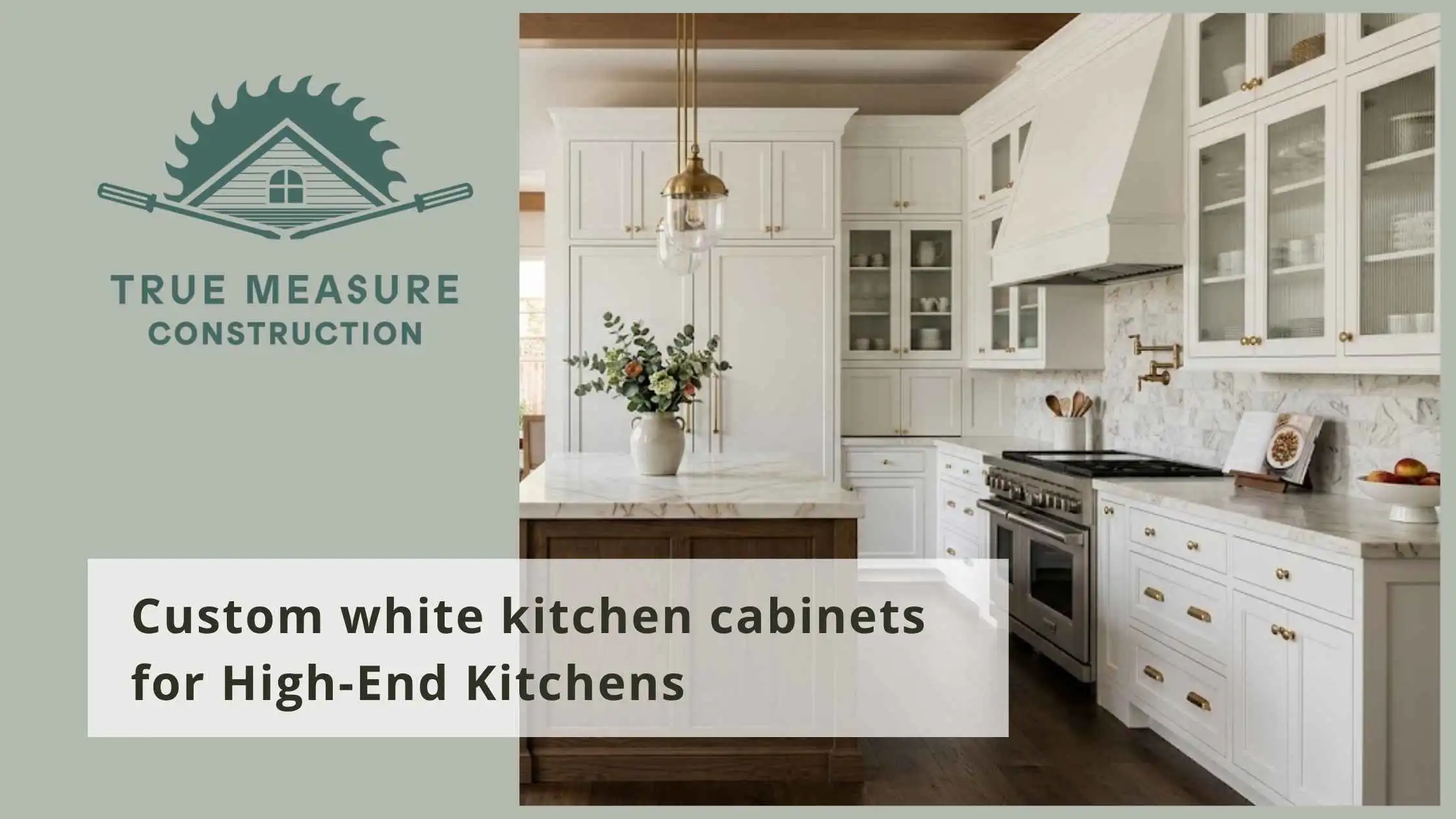 Custom white kitchen cabinets for High-End Kitchens