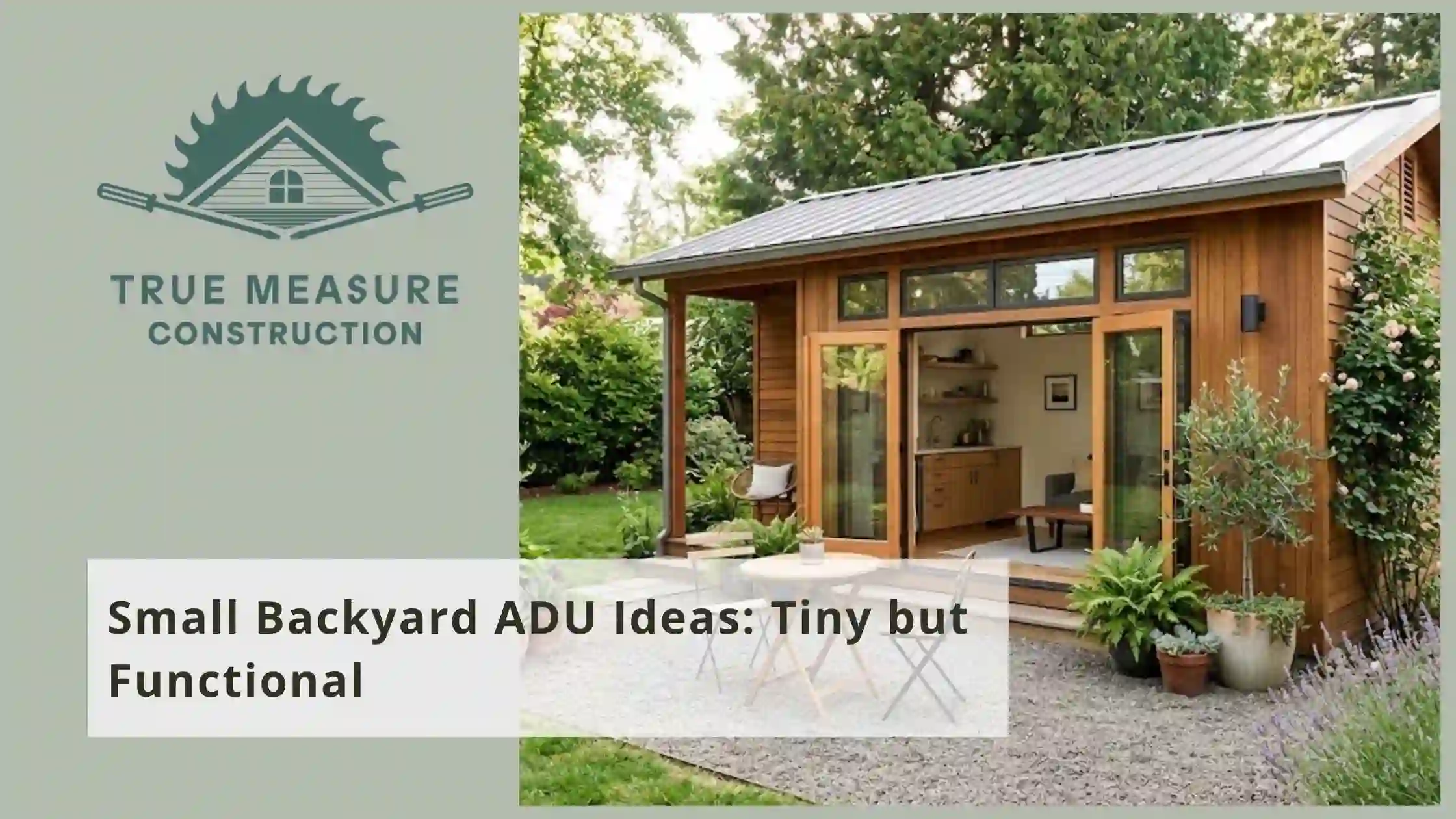 Small Backyard ADU Ideas Tiny but Functional