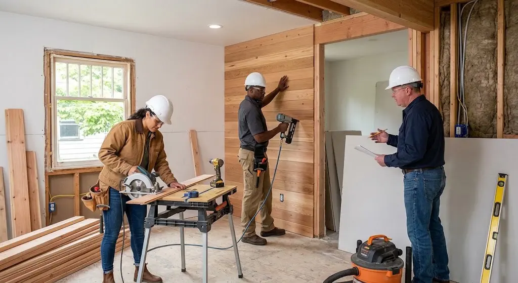 True Measure Construction team completing Renovations in Westborough MA
